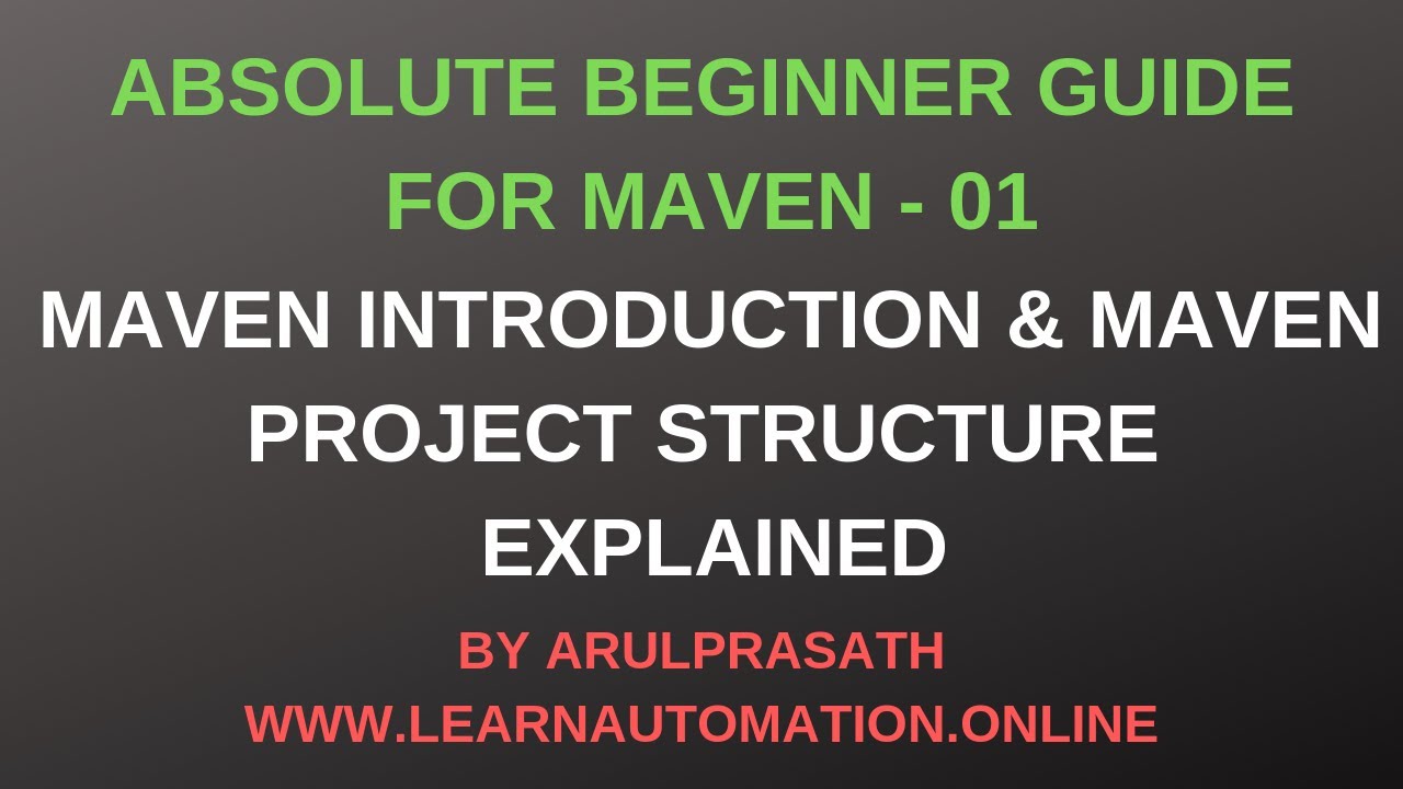 Maven Tutorials | 01 | Maven Introduction | Project Structure Explained | Tamil
