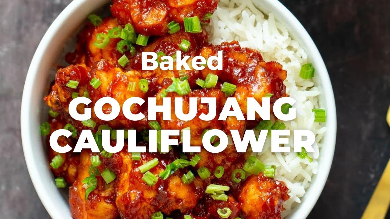 BAKED GOCHUJANG CAULIFLOWER | KOREAN SPICY CAULIFLOWER - Vegan Richa Recipes