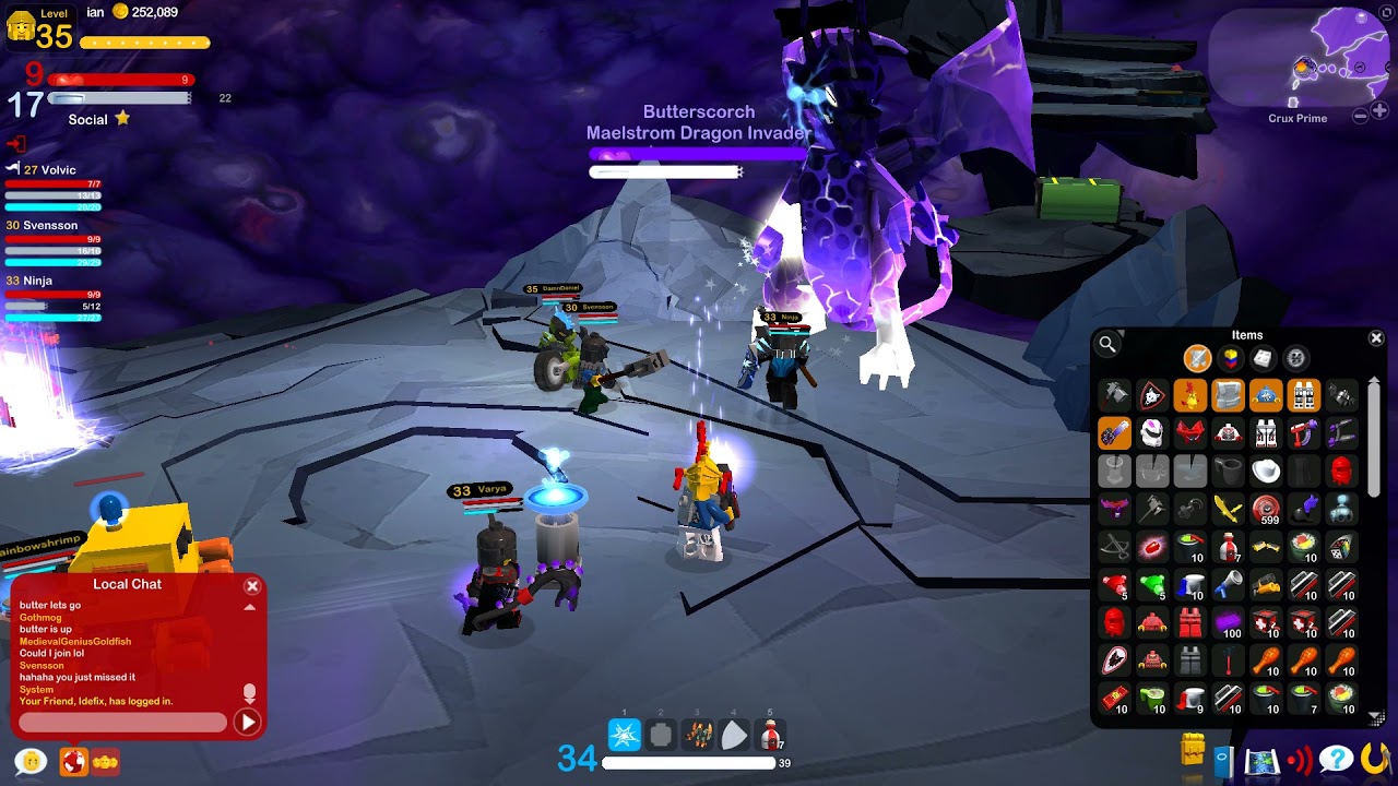 Lego Universe: Killing Butterscorch with a glitched 13 man team