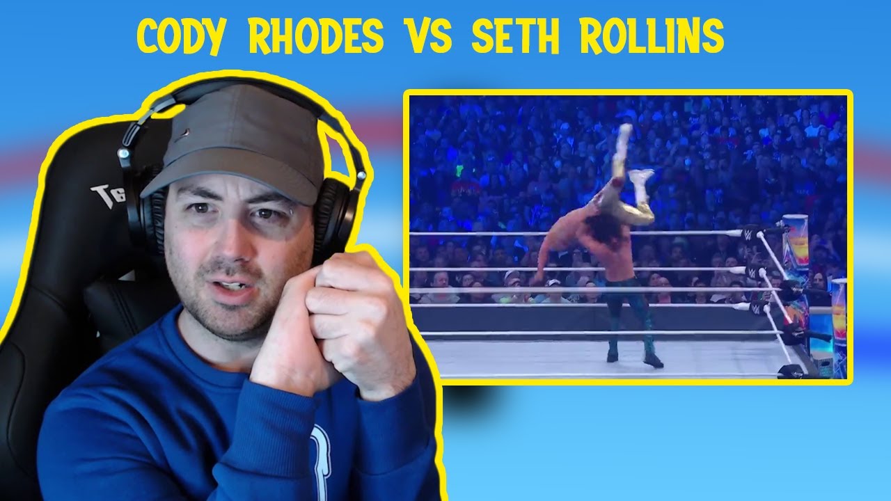 Pro Wrestler REACTS to CODY RHODES vs SETH ROLLINS