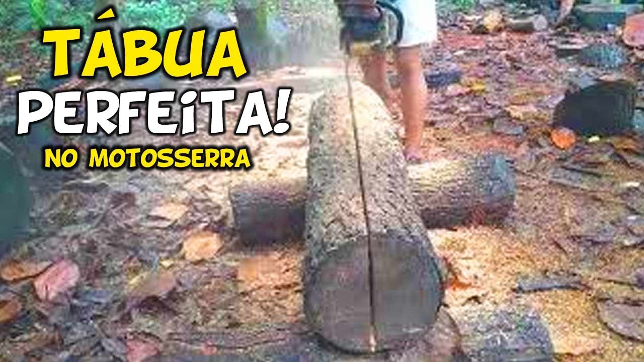DICAS DE COMO TIRAR TÁBUAS PERFEITAS COM MOTOSSERRA