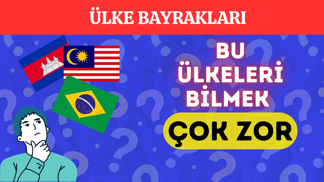 Zor Seviye Ülke Bayraklarını Tahmin Et! | Kültür Testi