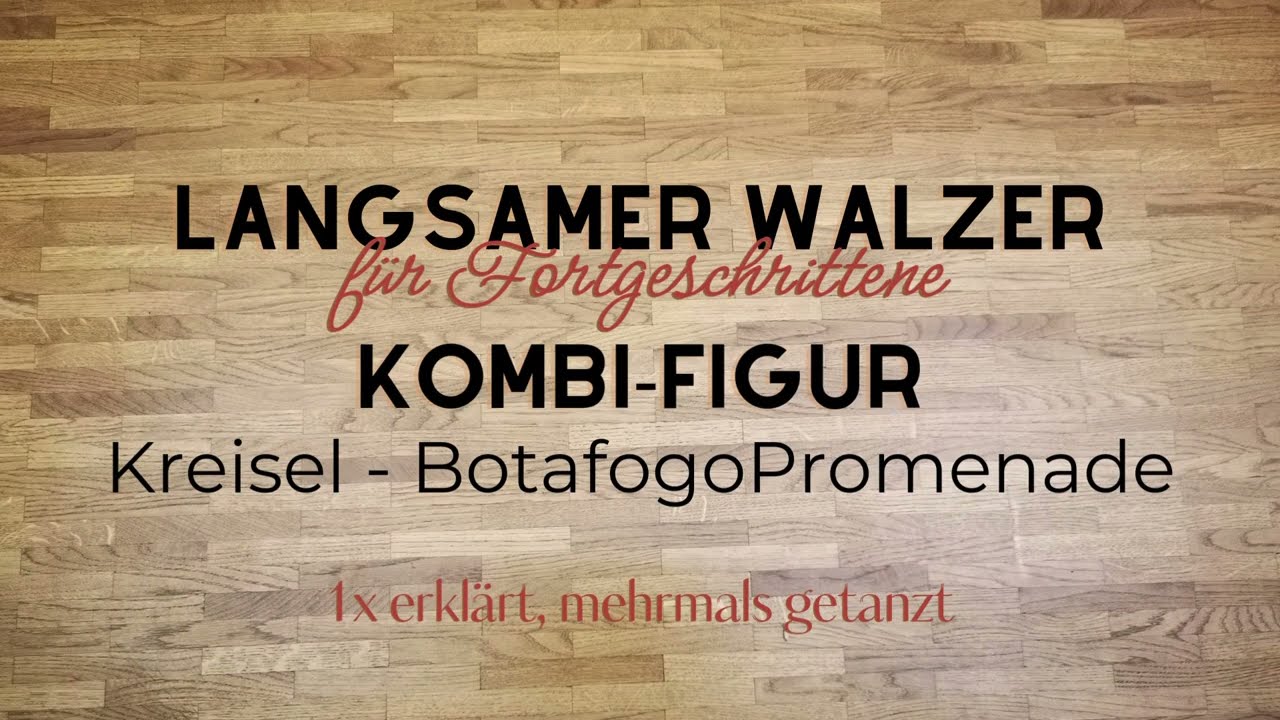 Langsamer Walzer - Fortgeschritten - offener Kreisel, Botafogo-Promenade