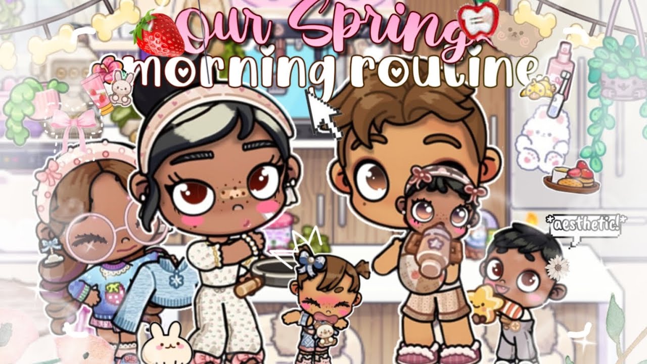 🪴🫧Our Spring morning routine🪻||Voiced🍳||avatarworld🎀