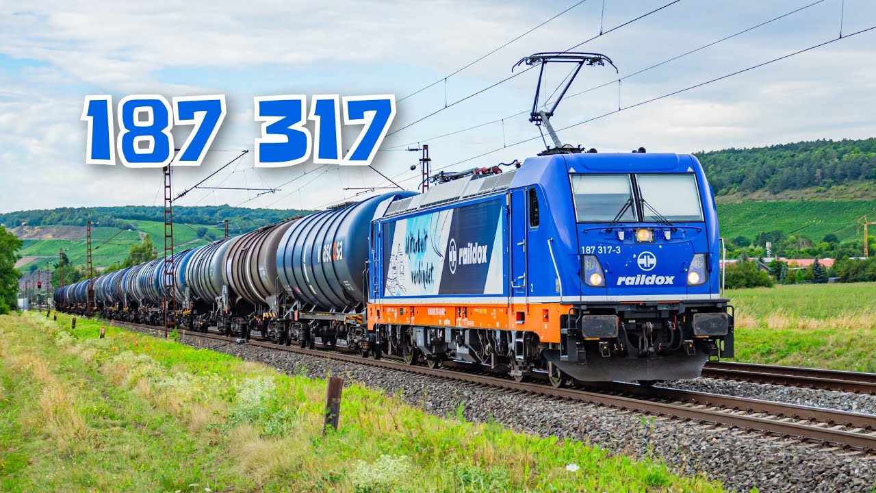 Traxx AC3 187 317 Raildox z beczkami | Retzbach-Zellingen