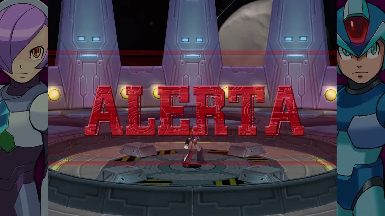 Ultimo enfrentamiento contra el pelado en Mega Man X8