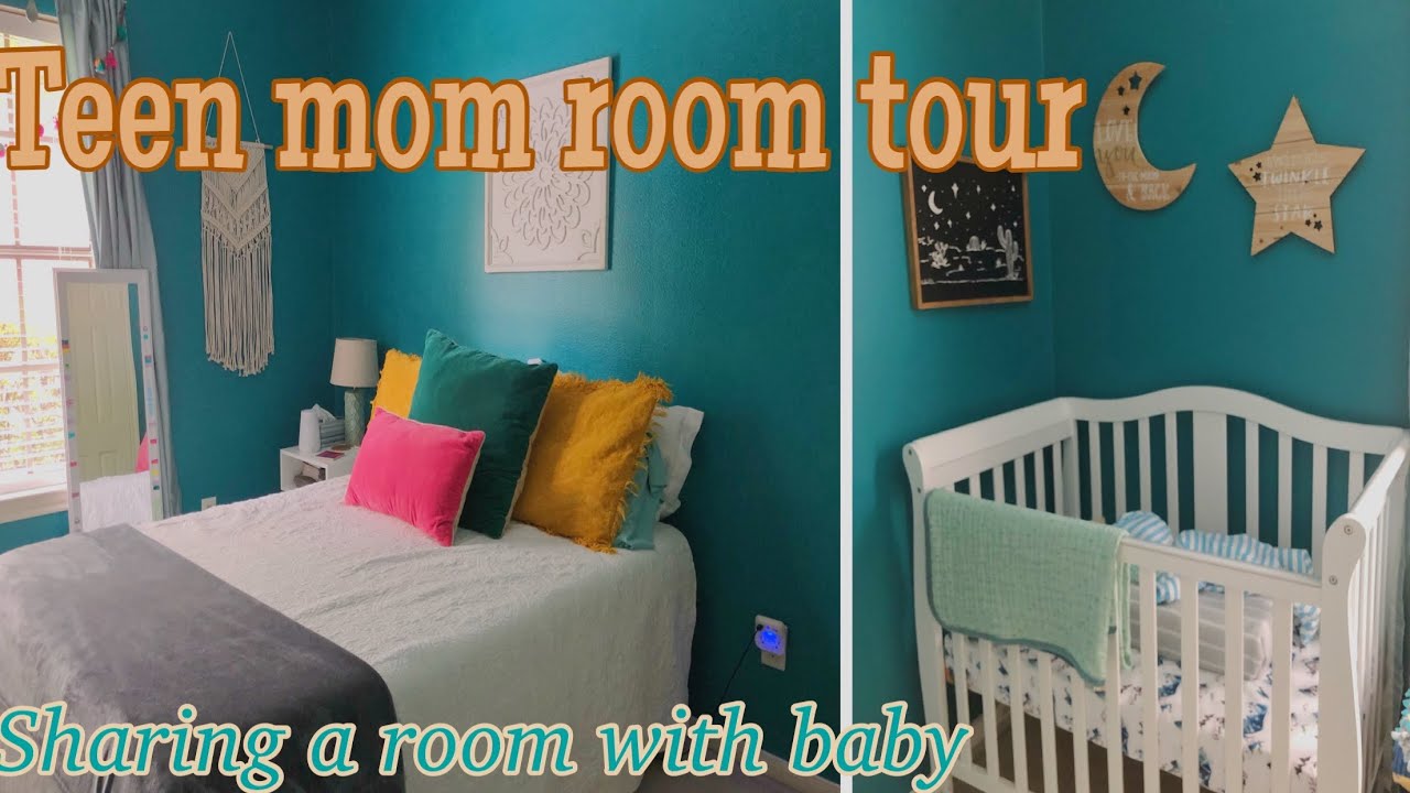TEEN MOM ROOM TOUR 🌙 ✨sharing a room with baby