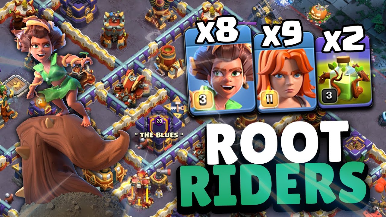 Root Rider Spam Overgrowth Spells TH16 Attack Strategy | Legend League Attack #2 | Clash of Clans
