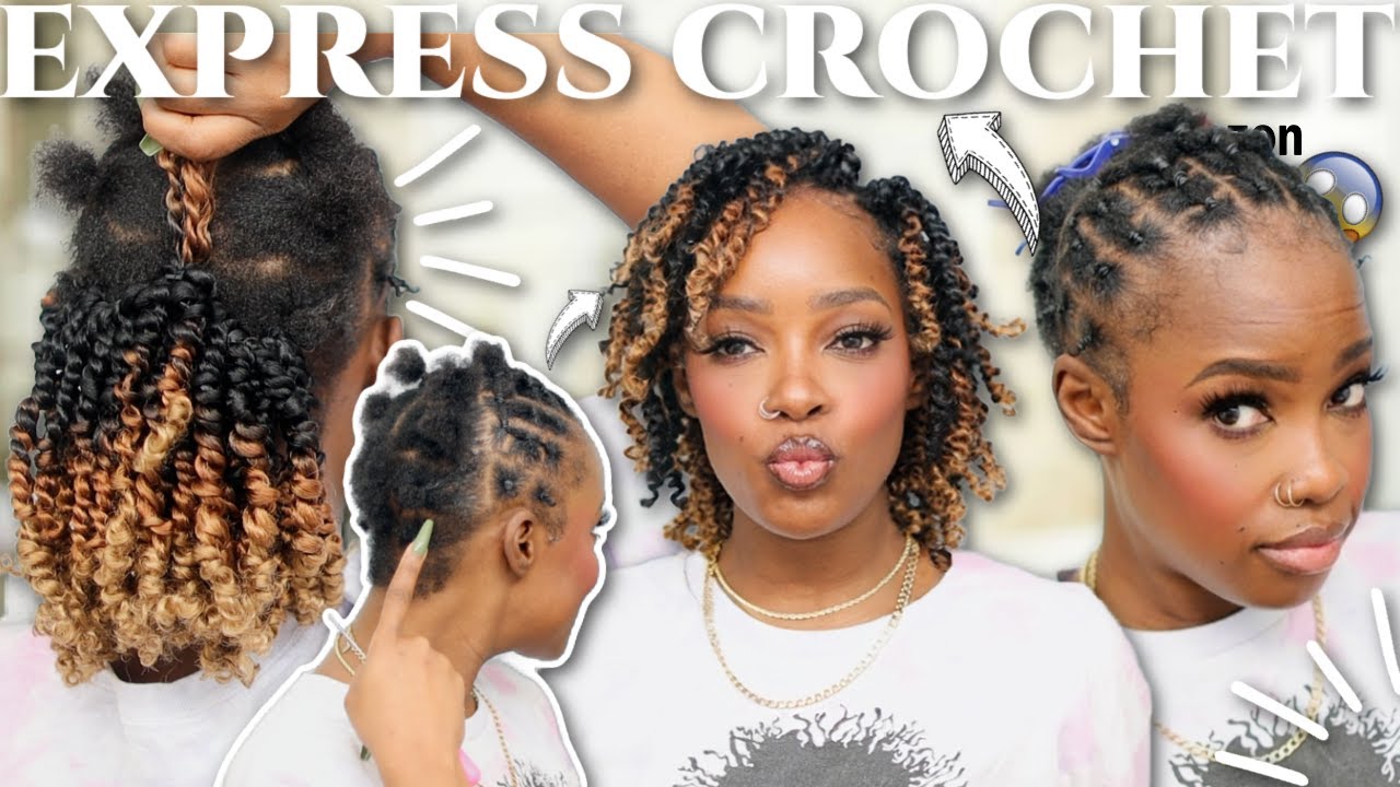 😱🤯🤯 This SHORT HAIR Crochet Braid HACK Will CHANGE EVERYTHING! | EXPRESS CROCHET On TWA!