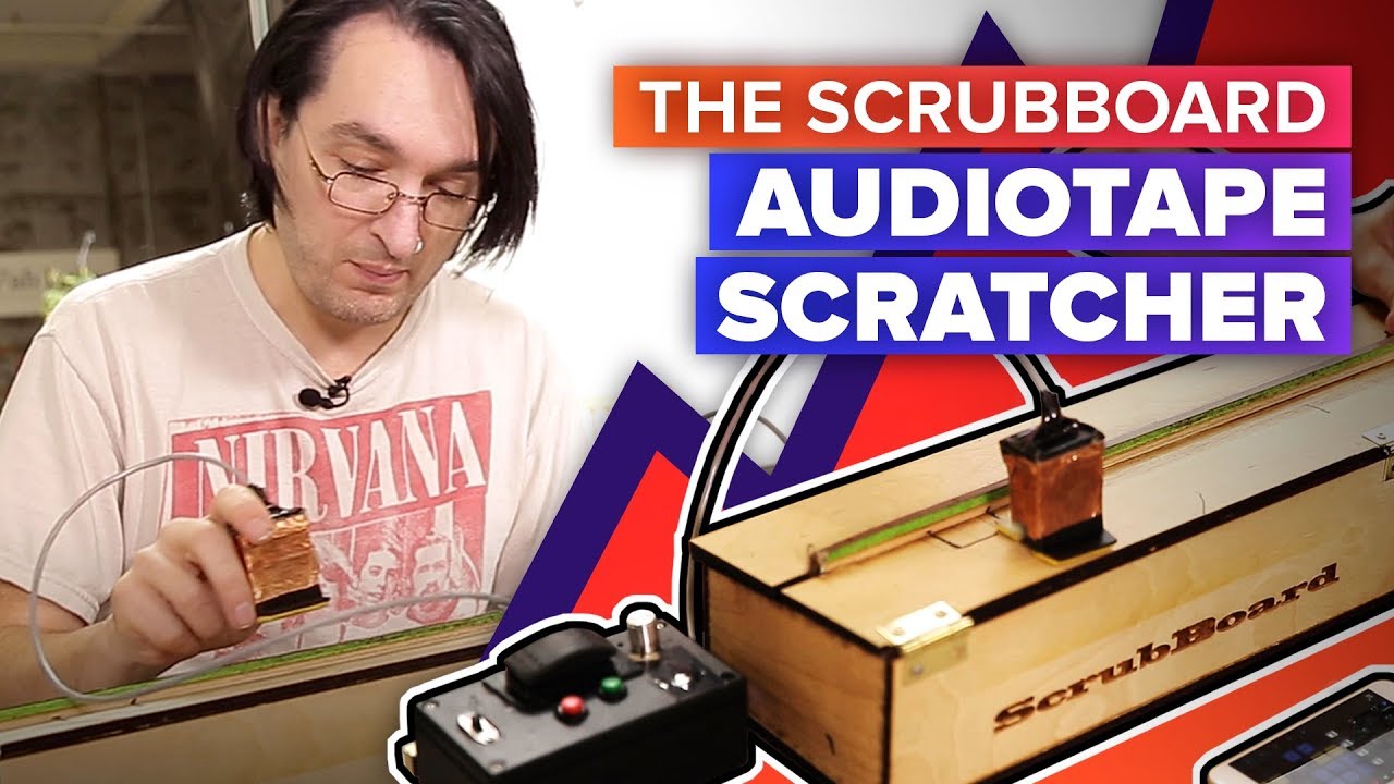 The ScrubBoard audiotape scratcher lets you jam like a DJ
