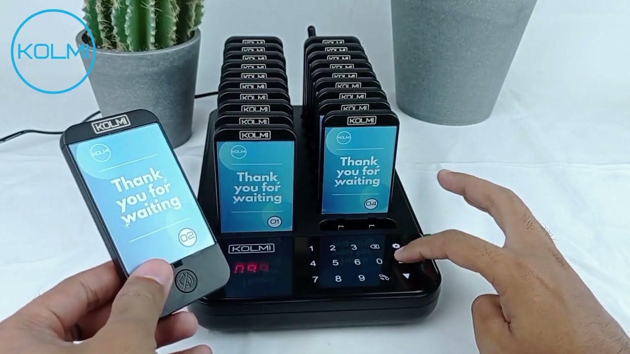 TUTORIAL KOLMI WIRELESS CALLING PAGING SYSTEM CS202 (20 Square) Produk Terbaik untuk Restoran & Kafe