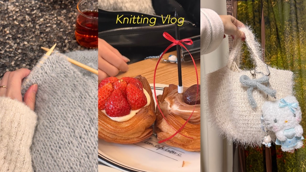 뜨개로그 | ep.2 다시 해볼까? 푸르시오에도 절대 Never cry.. | 뜨개초보의 코바늘 가방 도전기 | 더패브릭랩 | 로로핸드웍스 솔티드 원형 토트백