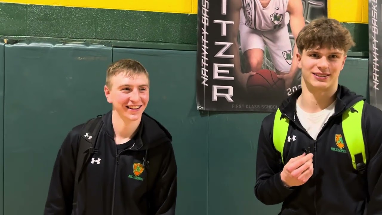 Nativity&rsquo;s Trey Keating and Noah Dolbin postgame interview 1/27/25