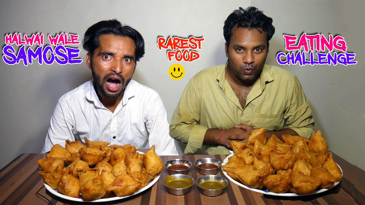 Halwai's Samosa Eating Challenge in Lockdown | Samosa Eating Competition | Food Challenge India