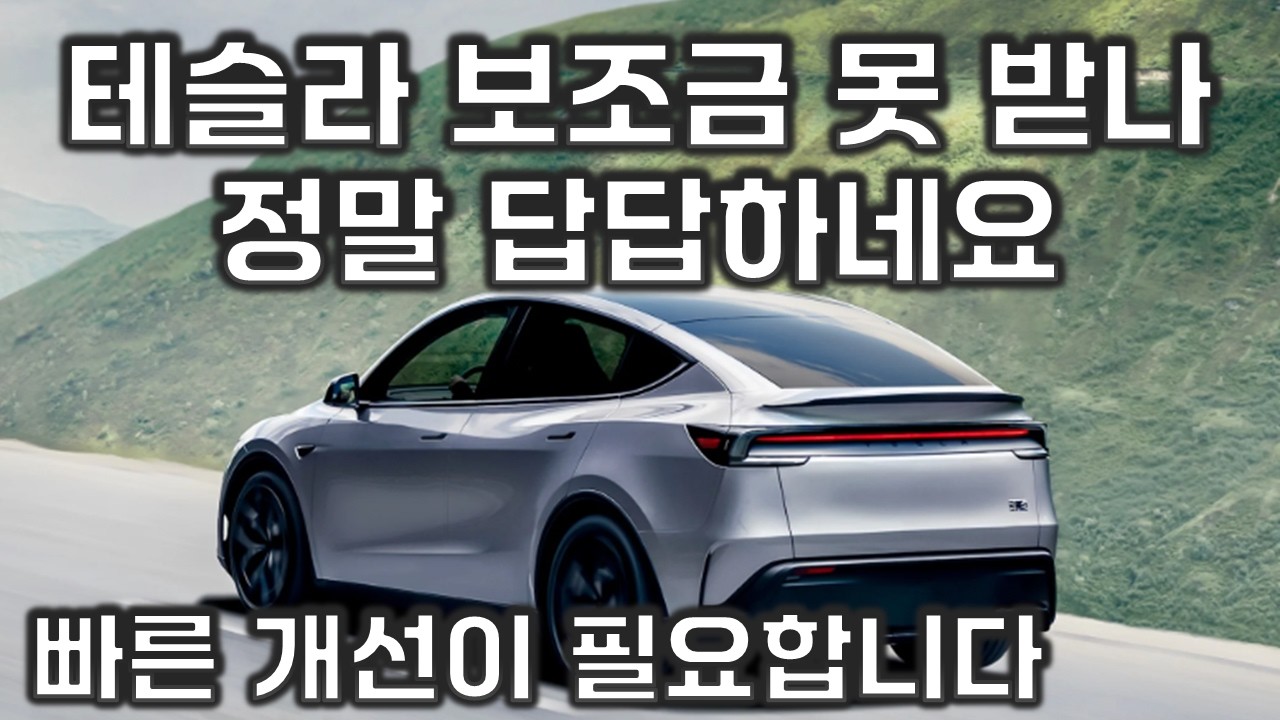 테슬라 올해 전기차 보조금 종료 ? 빠른 개선이 필요합니다