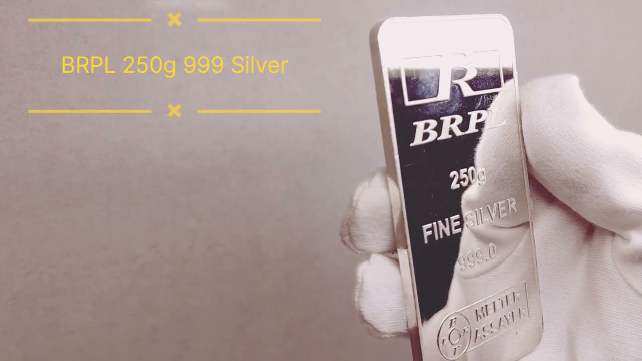 BRPL Refinery 250g 999 Silver bar