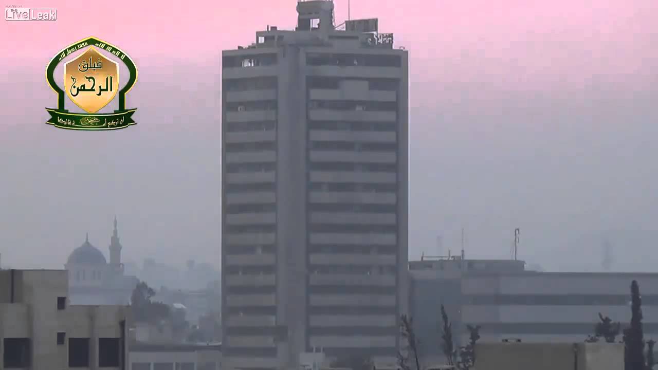 B10 Recoilless Rifle Shoots at Central Inteligence Building - Damascus