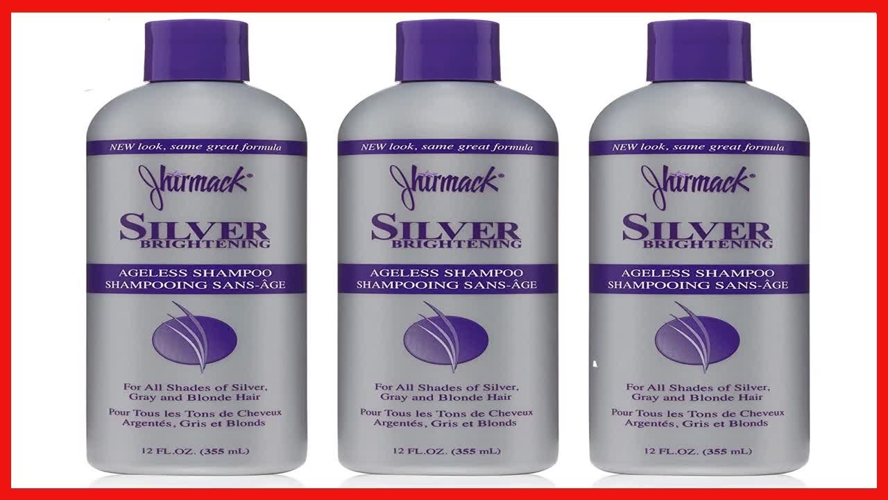 Jhirmack Silver Brightening Purple Shampoo Set of 3 for all types of silver, grey, and blonde hair