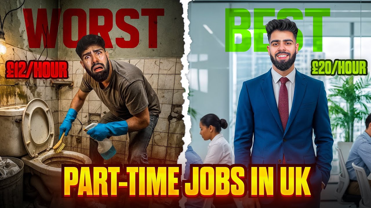 Best vs Worst Part-Time JOBS for Students in The UK 2025🇬🇧 - JOBS in UK for International Students