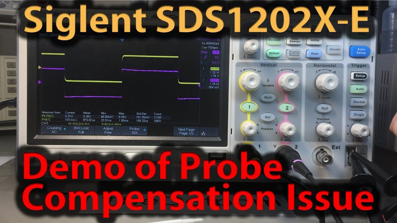 🔴 #350 Siglent SDS1202X-E Probe Compensation Issue - Before and After Rework Demo
