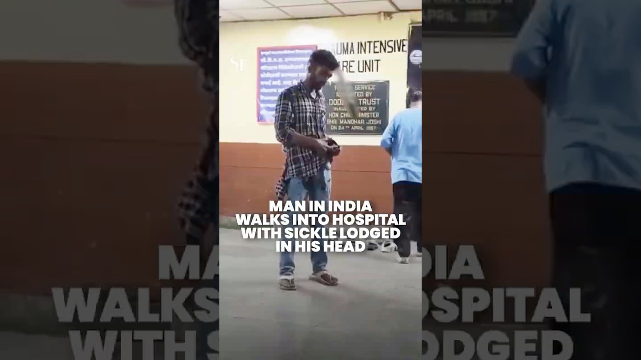Doctors in Mumbai remove sickle-like tool buried in the side of man&rsquo;s head