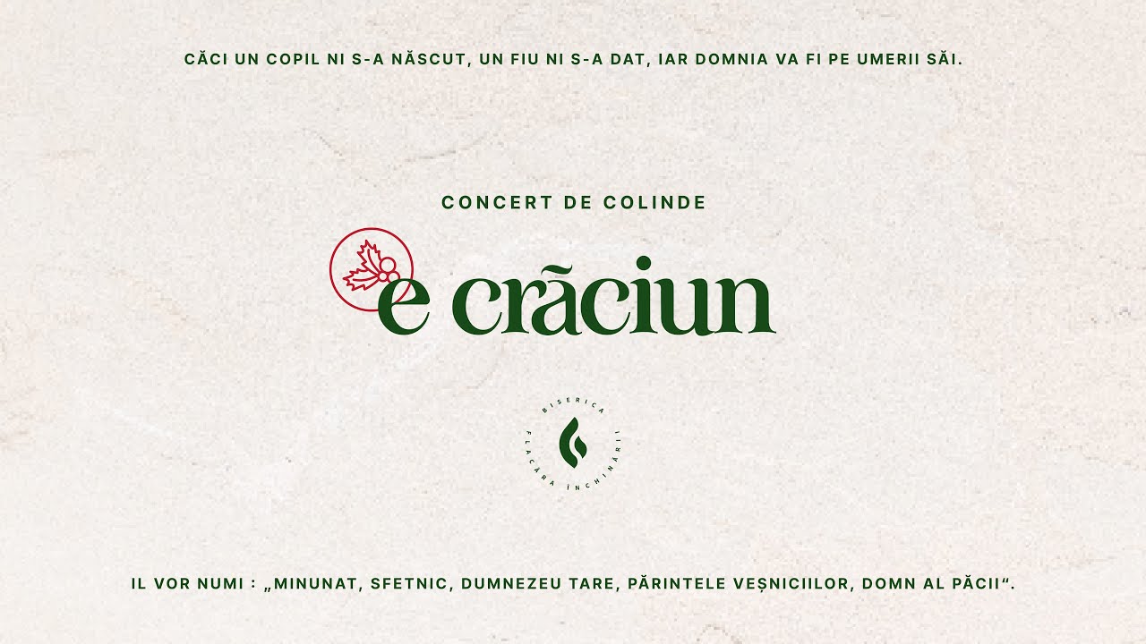 Flacara Inchinarii - Concert de Colinde - 