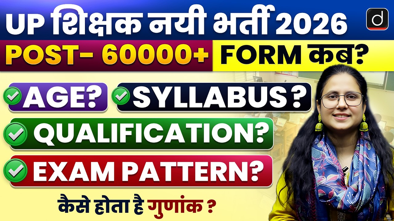UP Teacher Recruitment 2026 | 60000+ Posts | Form, Age, Qualification & Merit Formula