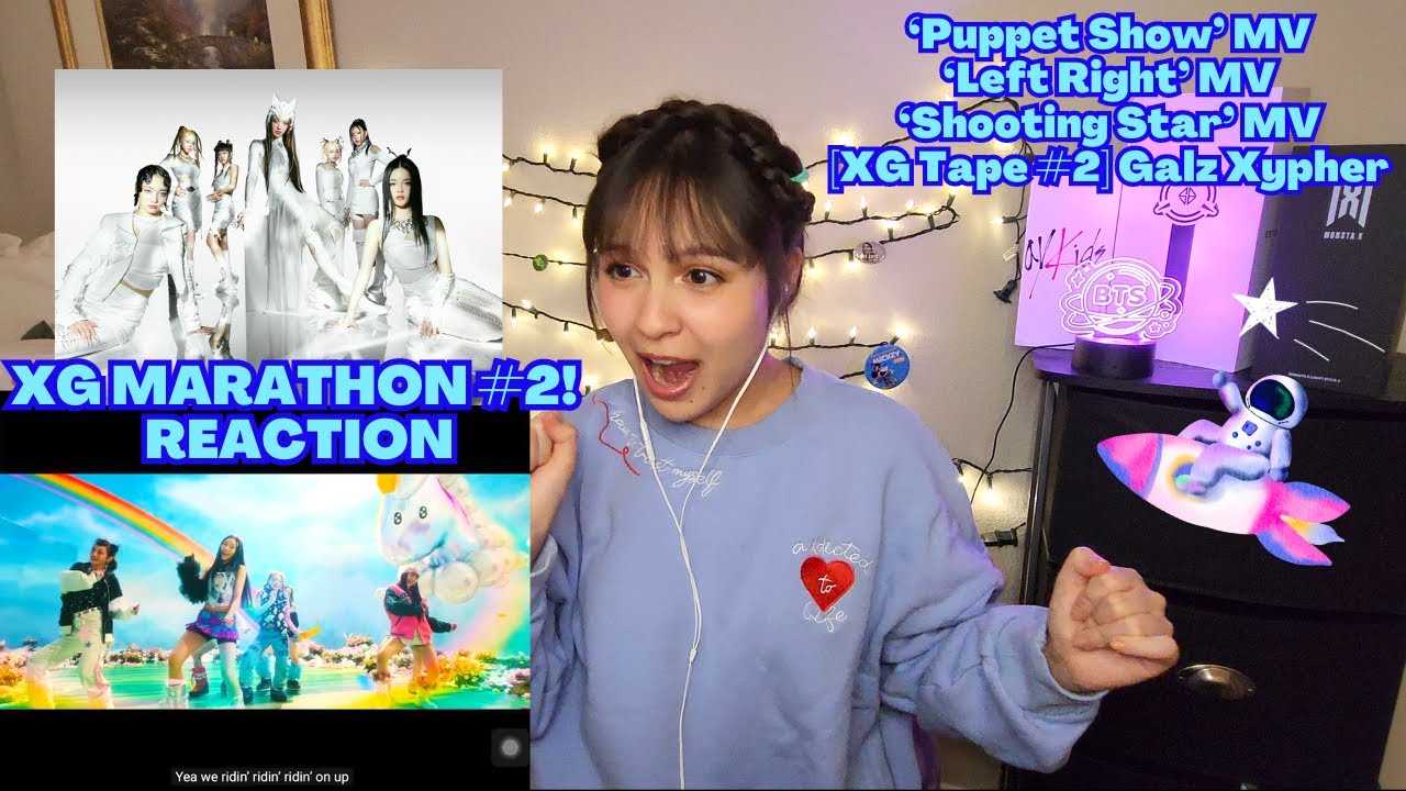 MY 2ND XG MARATHON! 'PUPPET SHOW' + 'LEFT RIGHT' + 'SHOOTING STAR' + 'GALZ XYPHER' | REACTION