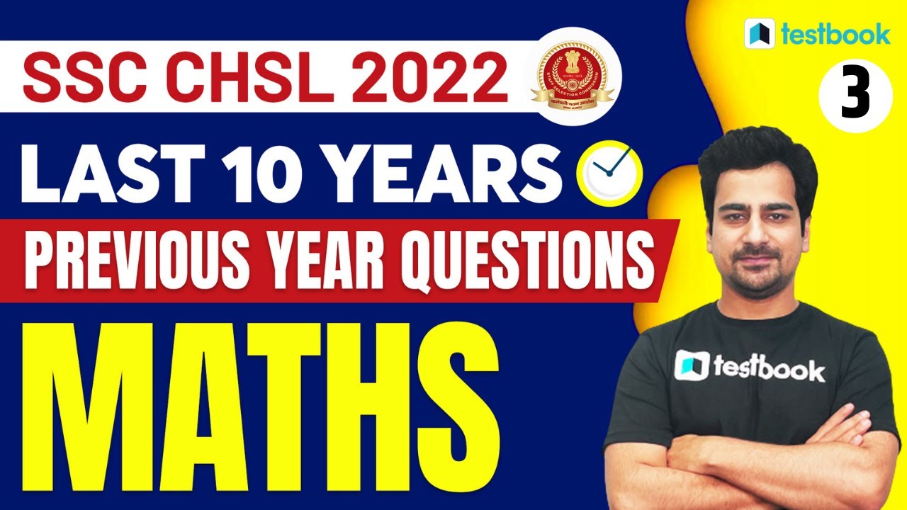 SSC CHSL Maths Previous Year Questions | Last 10 Years SSC CHSL Paper Solution | Part 3 | Nitish Sir