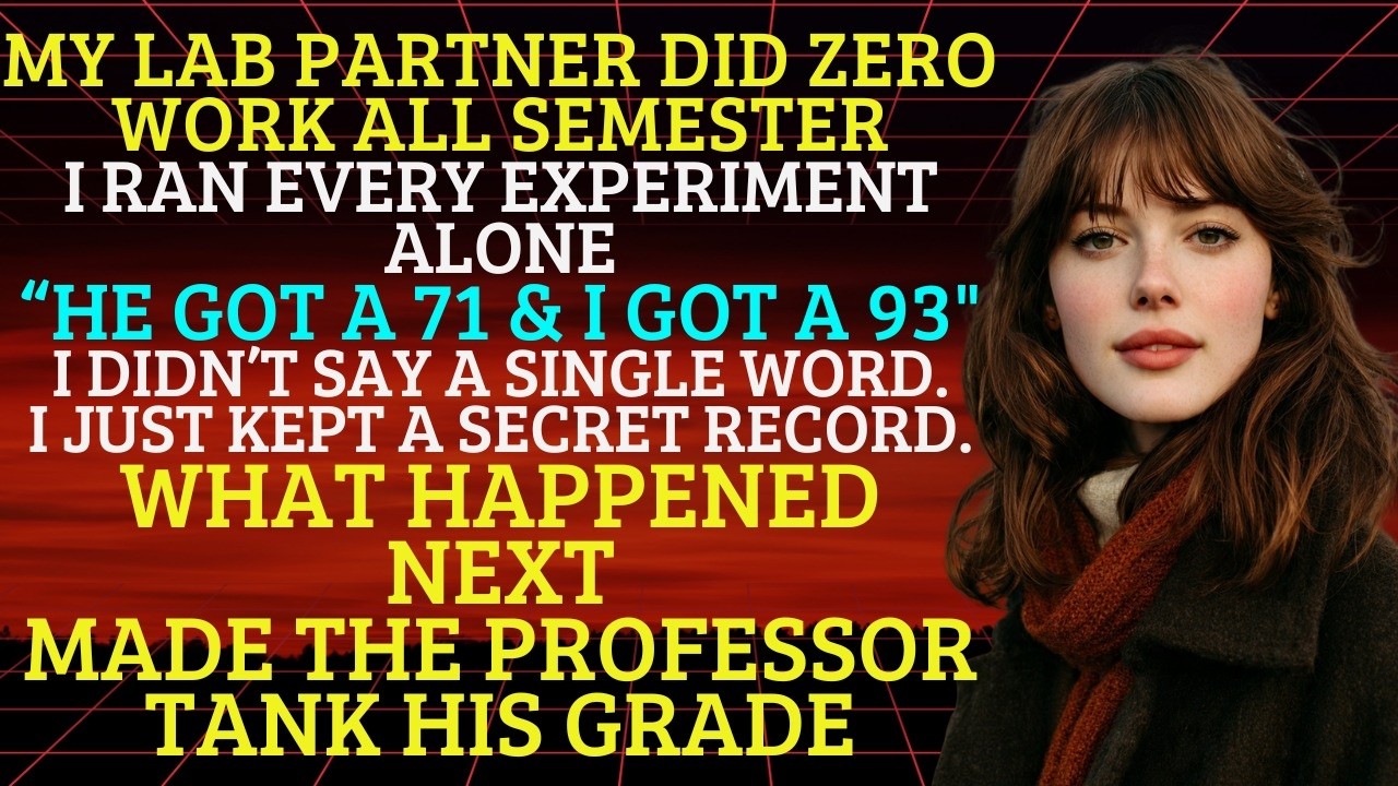MY LAB PARTNER DIDNOTHING THE ENTIRE SEMESTER— I DID EVERY EXPERIMENT ALONE