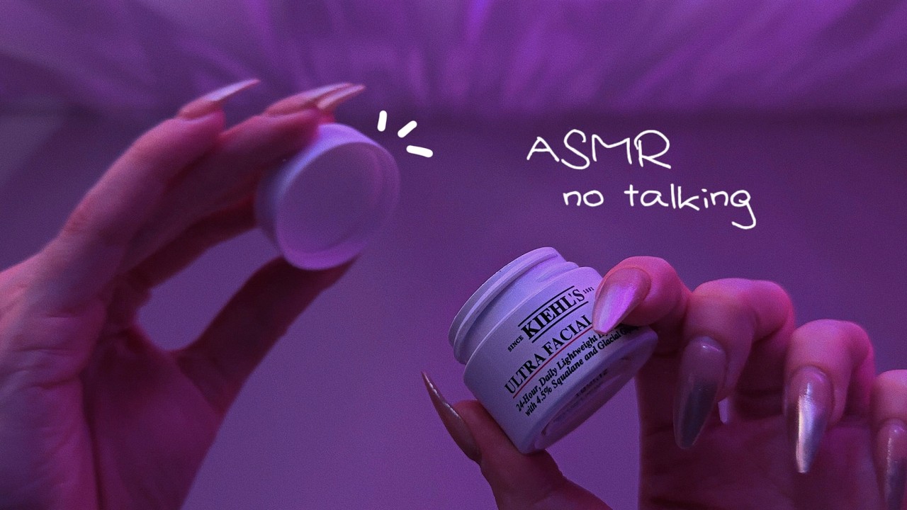 ASMR Realistic Skincare Sounds | No Talking, Only Product Use | Visual, Layered Sound