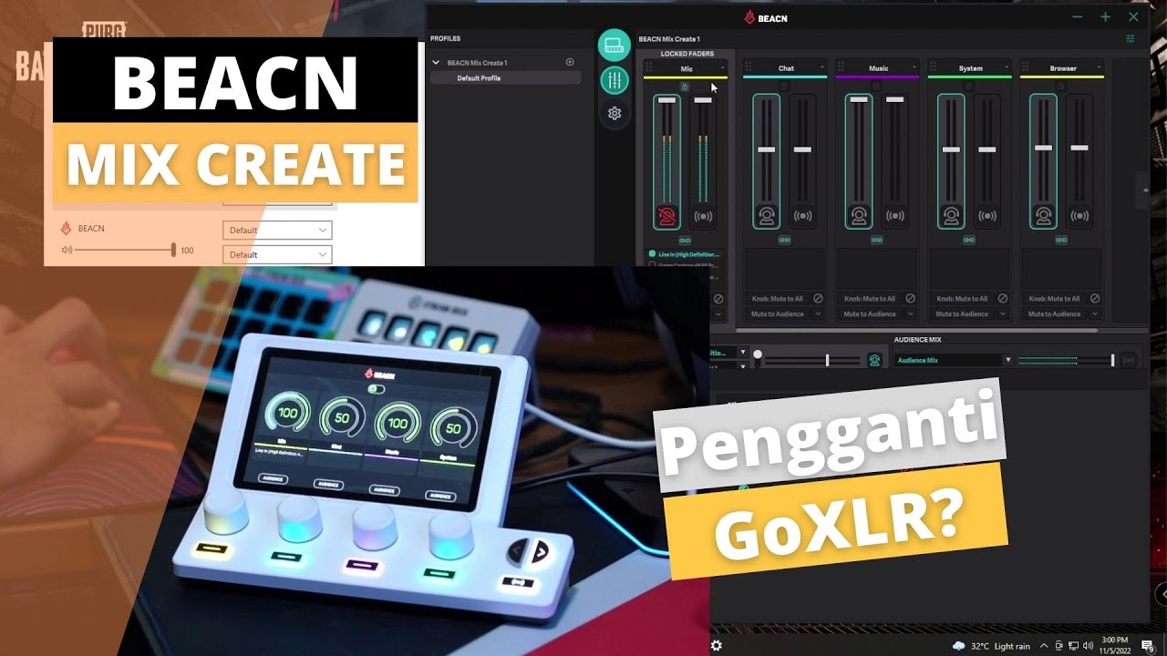 The BEACN Mix Create, pengganti GoXLR?