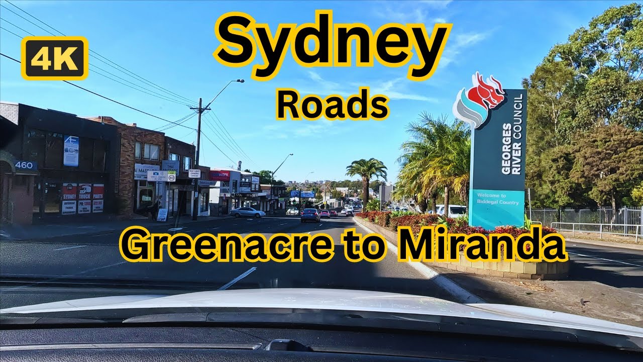 Greenacre to Miranda via King George's Rd Driving Video || Sydney, Australia