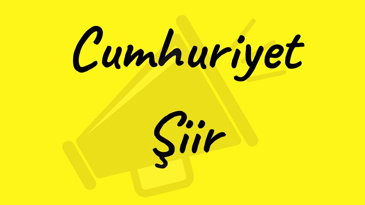 CUMHURİYET ŞİİRİ