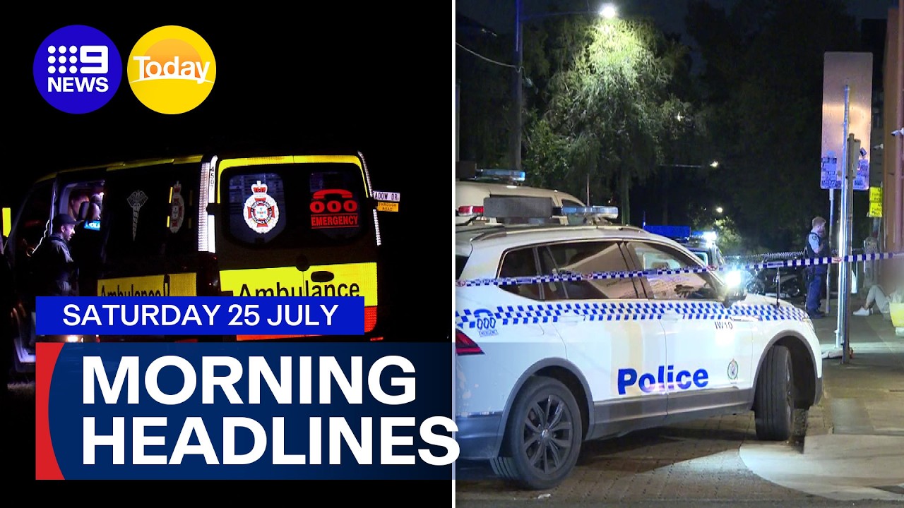Police officer shot; teenager stabbed in Sydney's inner west | 9 News Australia
