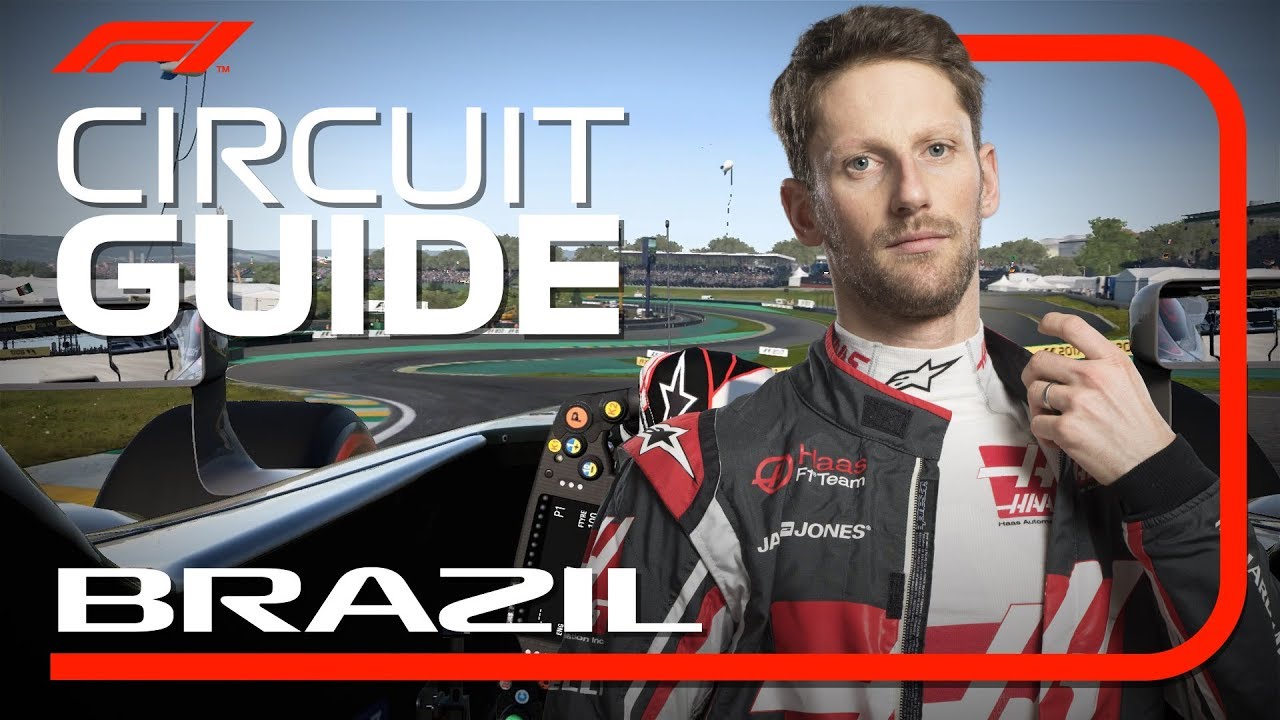 Romain Grosjean's Virtual Hot Lap Of Interlagos | 2018 Brazilian Grand Prix