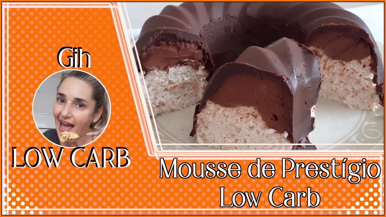 Mousse de Prestígio Low Carb - #GihLowCarb