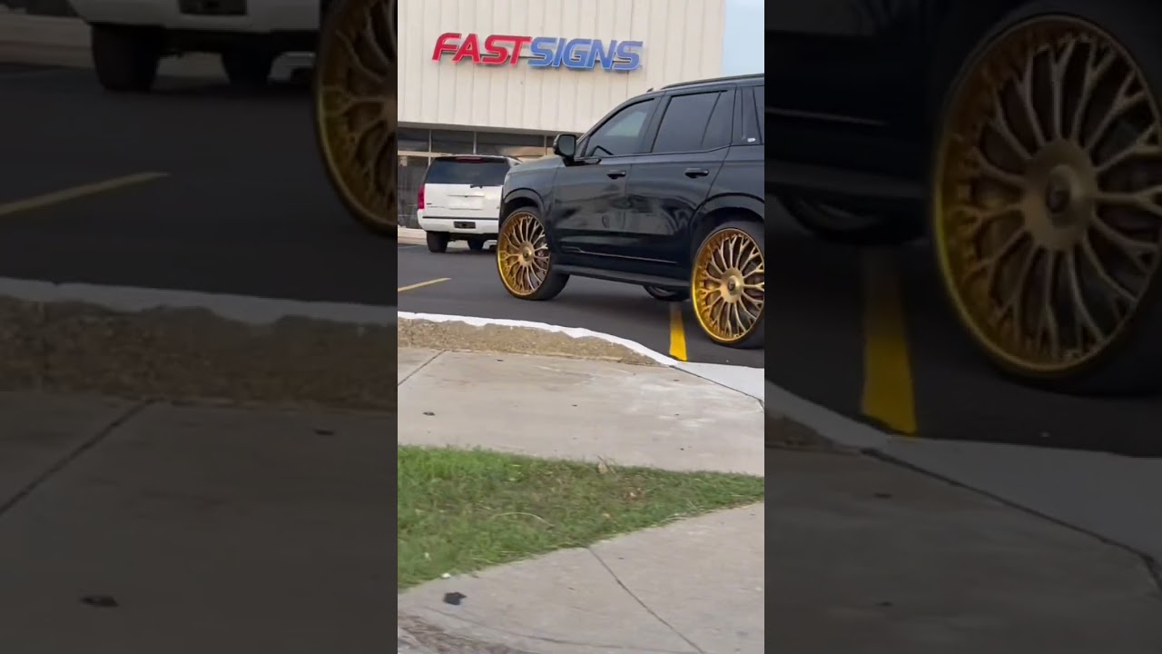FDM Josh: Cadillac Escalade on 30&rdquo; Brushed Gold Forgiatos Big Caps, Cleveland, Ohio
