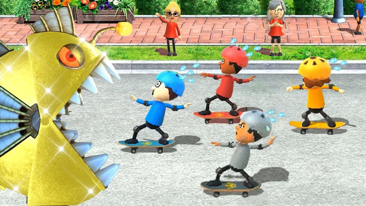 Wii Party U Minigames - Mario Vs Mizuhi Vs Xixi Vs Giulia (Master Difficulty)