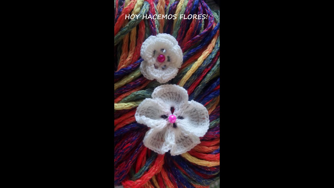 FLORES A CROCHET HERMOSAS Y FÁCILES