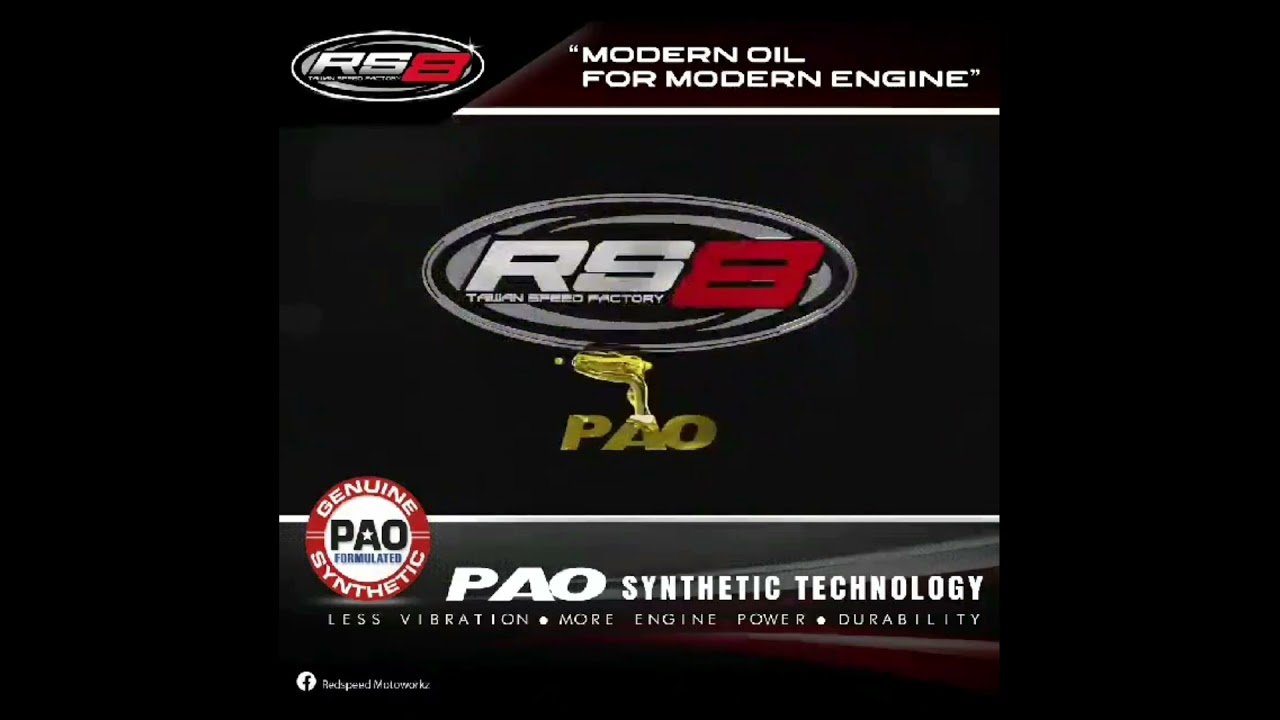 Why RS8 PAO oil is one of the best? | Watch before you buy!