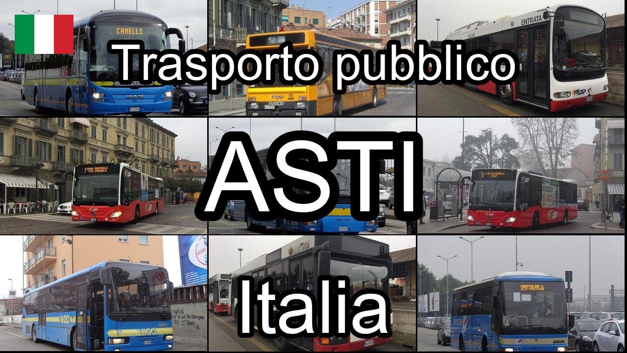 Asti, Italia. Trasporto pubblico