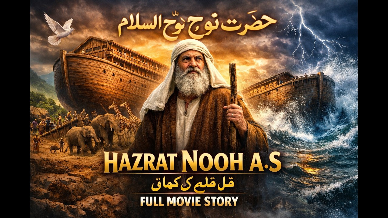 Hazrat Nooh A S Full AI Movie  Story Of Prophet Nooh A S Urdu Hindi