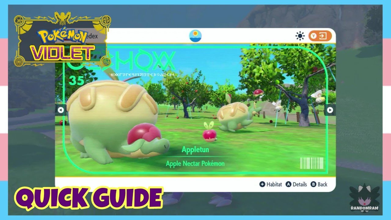 Where To Catch Appletun In Pokemon Scarlet & Violet *The Teal Mask* | Location Quick Guide