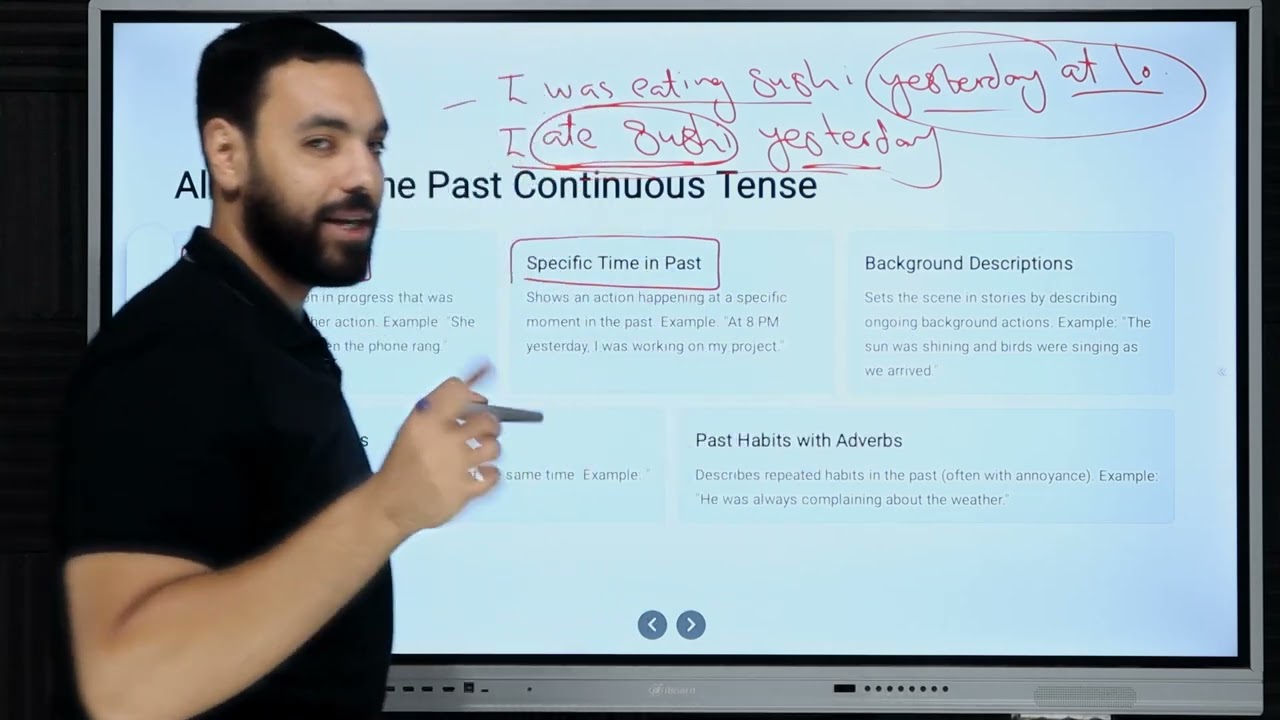 Past continuous tense الماضي المستمر