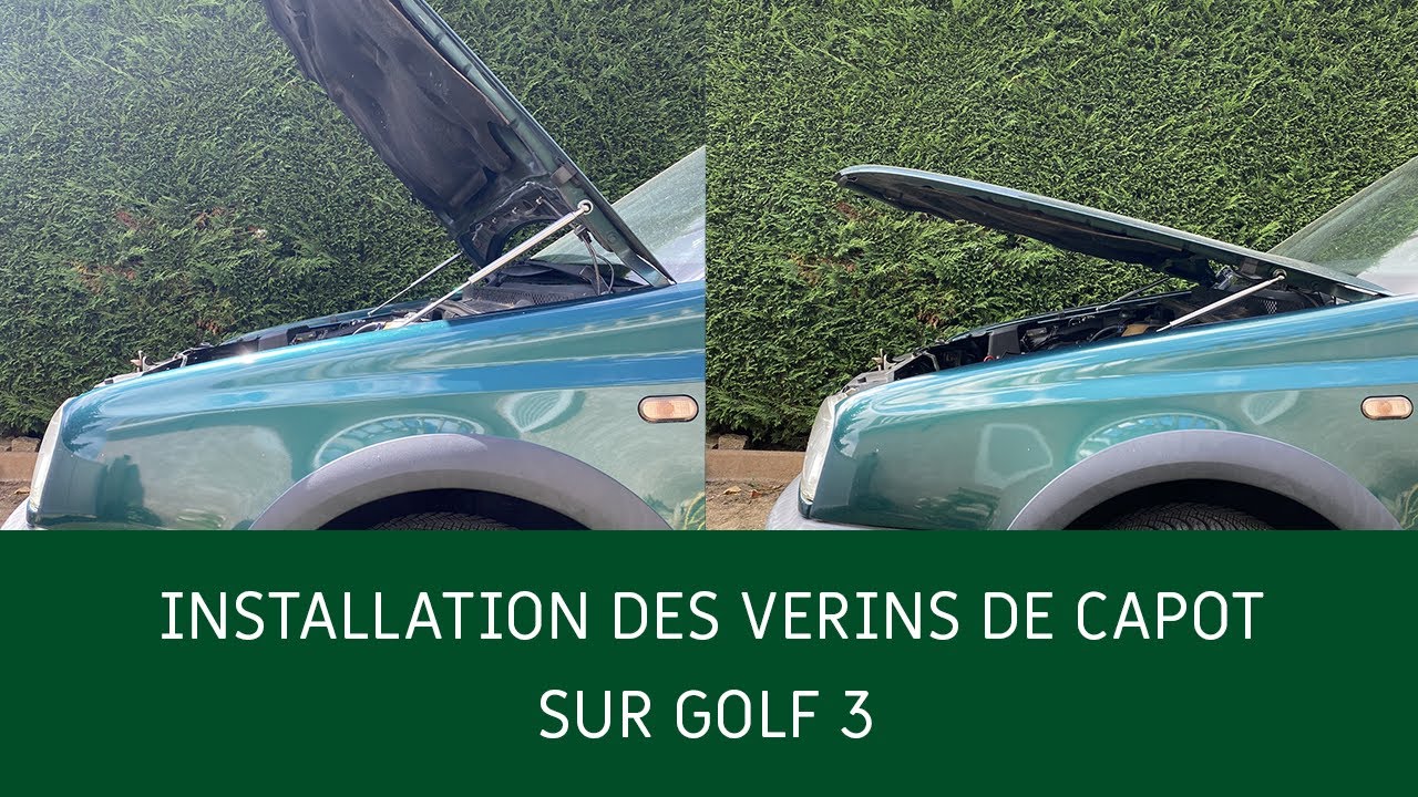 INSTALLATION DES VERINS DE CAPOT SUR GOLF 3