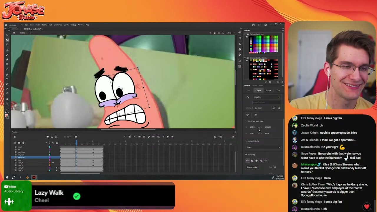 Animating Patrick, Part 2!