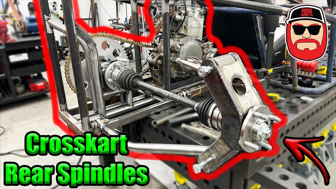 YZ450F Powered Crosskart Custom Rear Spindles