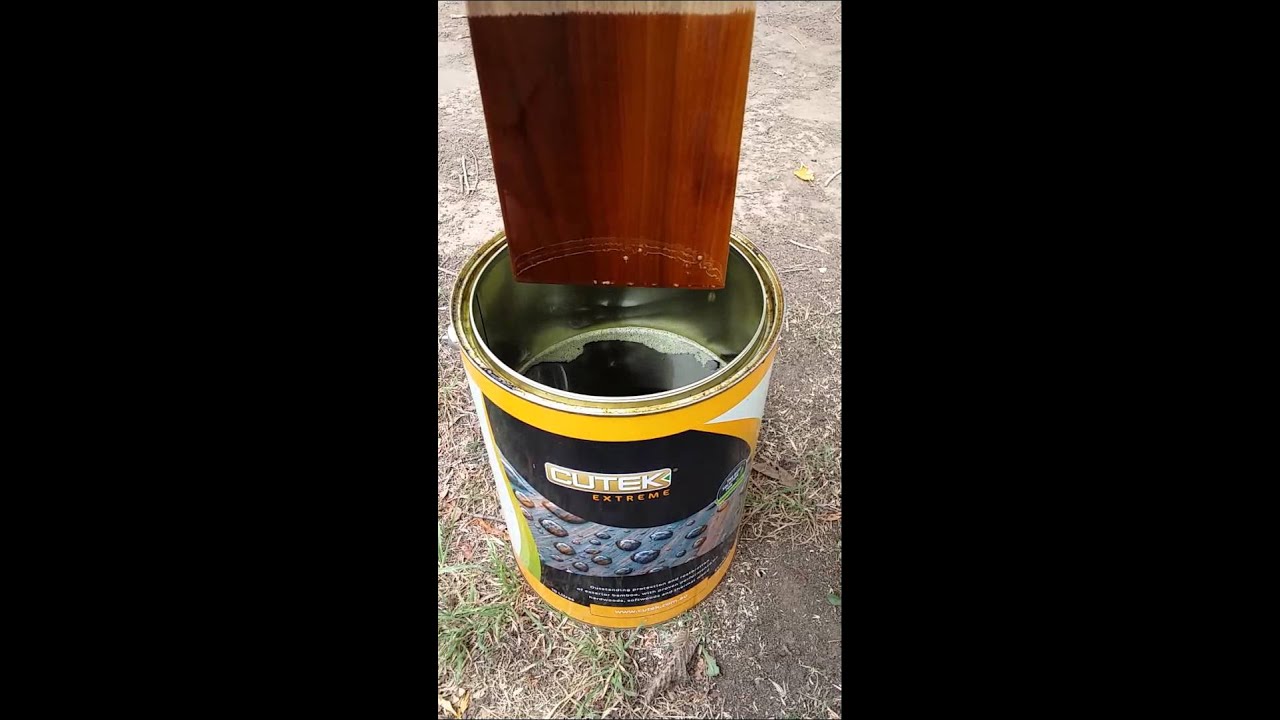 CUTEK Extreme dip coat of Thermally Modified Wood