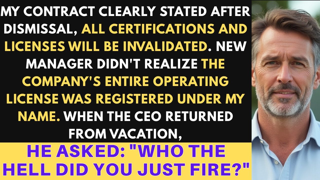 Boss Fired Me for 'Legacy Overhead'—Then They Found Out I Held All Their Federal Licenses